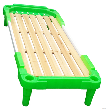 小学生托管班用床 小孩午托儿童午睡折叠床塑料木板单人 小饭桌床